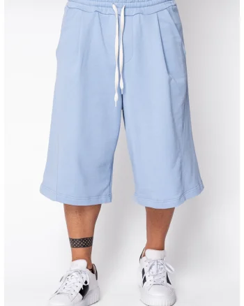 Pantaloni scurti Super Oversized drepti Blue 22405, BLUE
