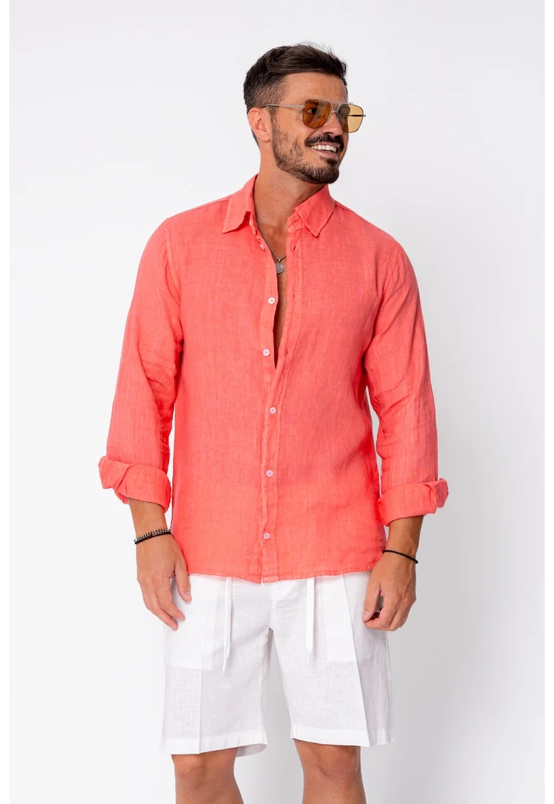 Camasa din 100% In de plaja Coral 22180, Coral