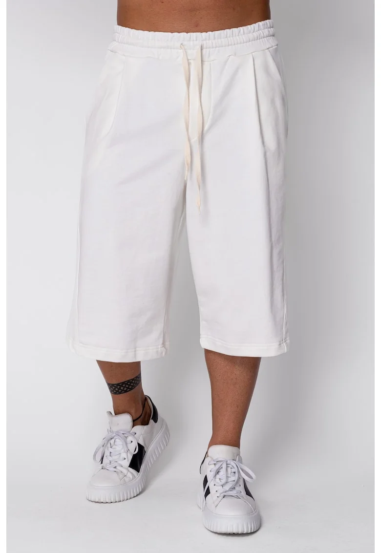 Pantaloni scurti Super Oversized drepti Off White 22400, Alb