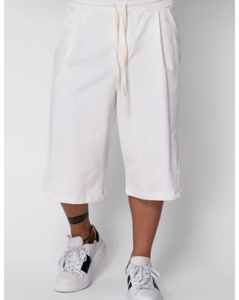 Pantaloni scurti Super Oversized drepti Off White 22400, Alb