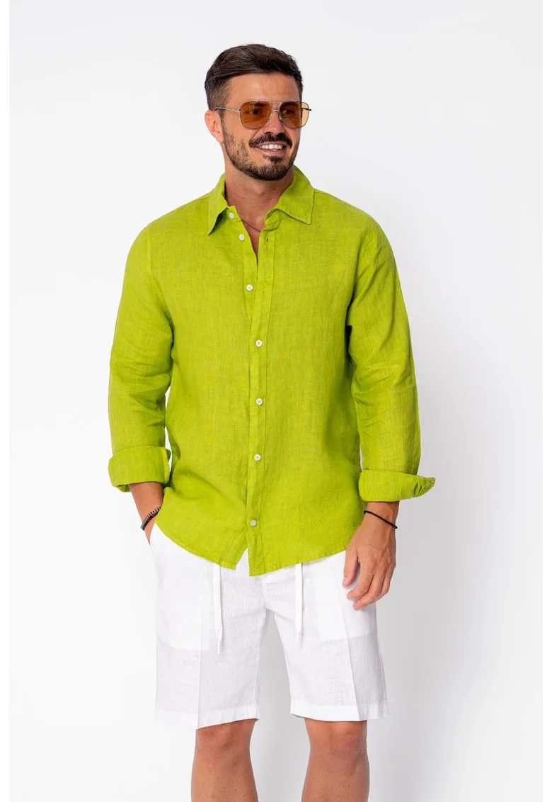 Camasa din 100% In de plaja Green 22176, Verde