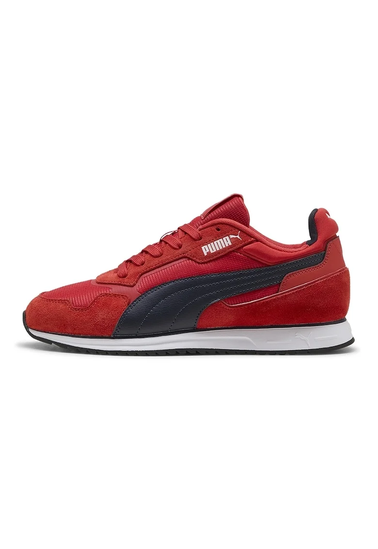Pantofi sport Softride St Miler cu garnituri de piele intoarsa, Rosu/Albastru ultramarin