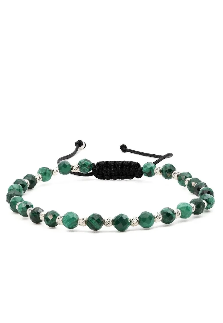 Bratara cu 22 bile de Argint 925, Verde