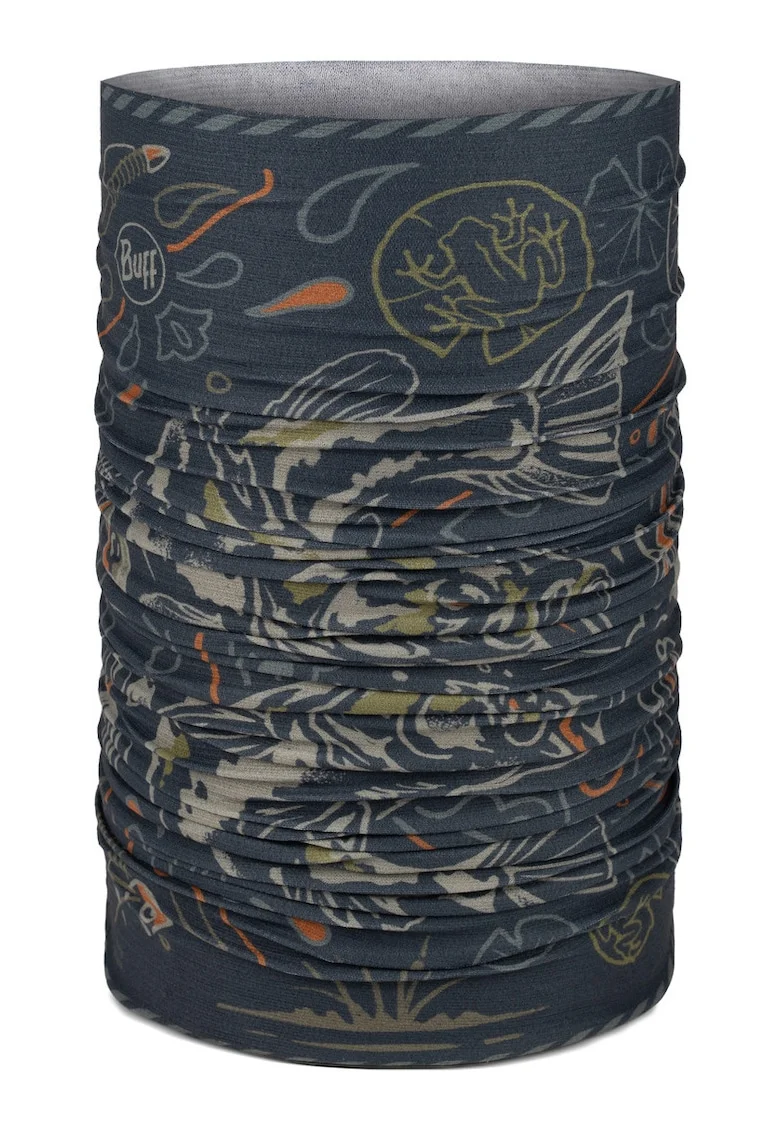 Bandana  Coolnet UV, LARGEMOUTH NAVY, culoare albastru inchis, multisport, pentru adulti, marime universala
