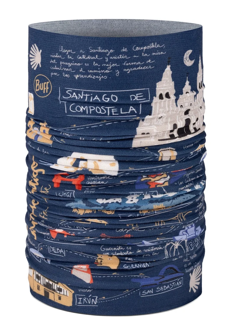 Bandana  Coolnet UV, CAMINO NORTE NAVY, culoare albastru inchis, multisport, pentru adulti, marime universala