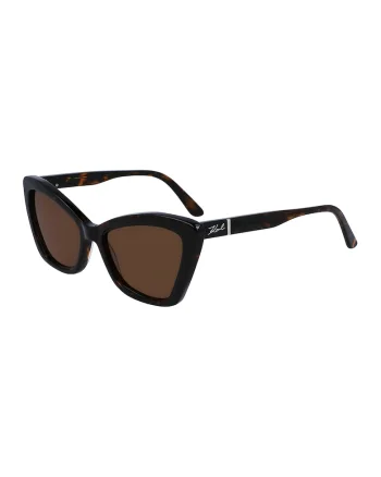 Ochelari de soare cat-eye, Maro inchis/Portocaliu