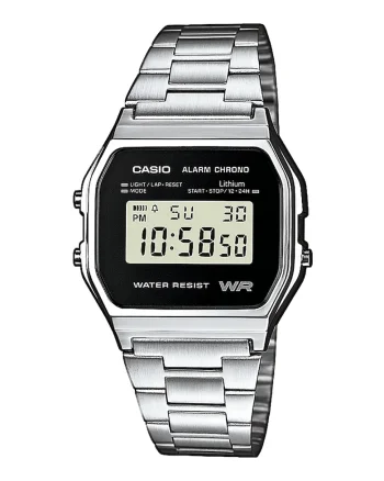 Ceas cronograf cu bratara metalica, Argintiu