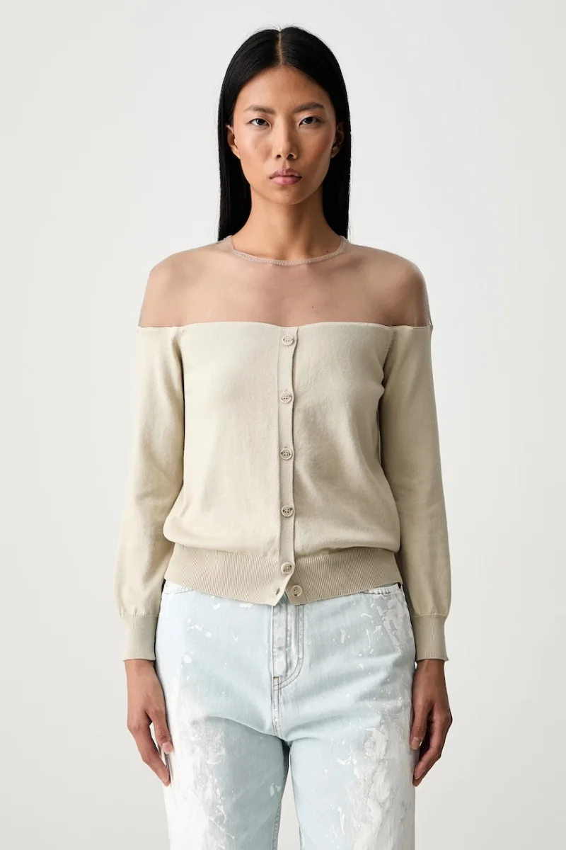 MM6 Maison Margiela pulover pentru femei cu bumbac