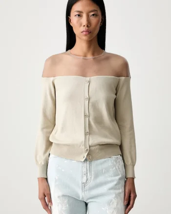 MM6 Maison Margiela pulover pentru femei cu bumbac