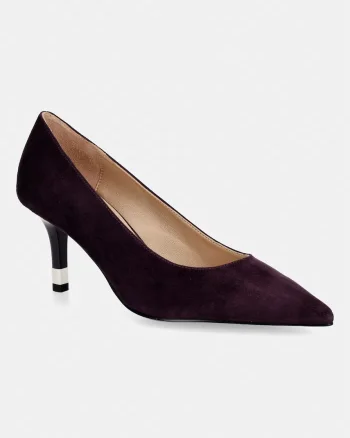 Furla pantofi cu toc stiletto din piele întoarsă Aria