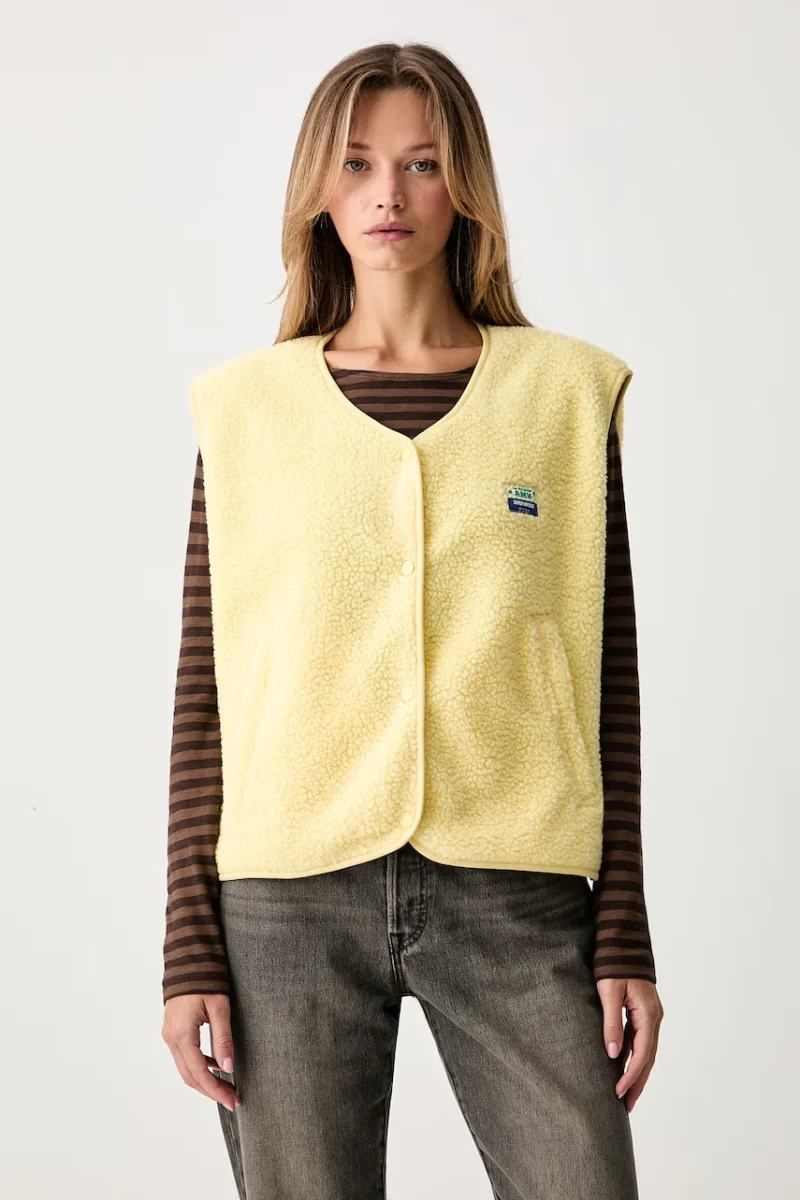 American Vintage vestă pentru femei din polar