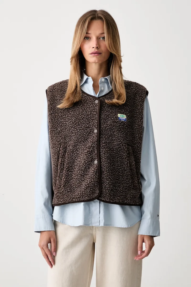 American Vintage vestă pentru femei din polar