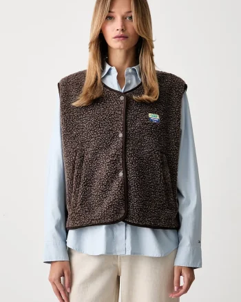 American Vintage vestă pentru femei din polar