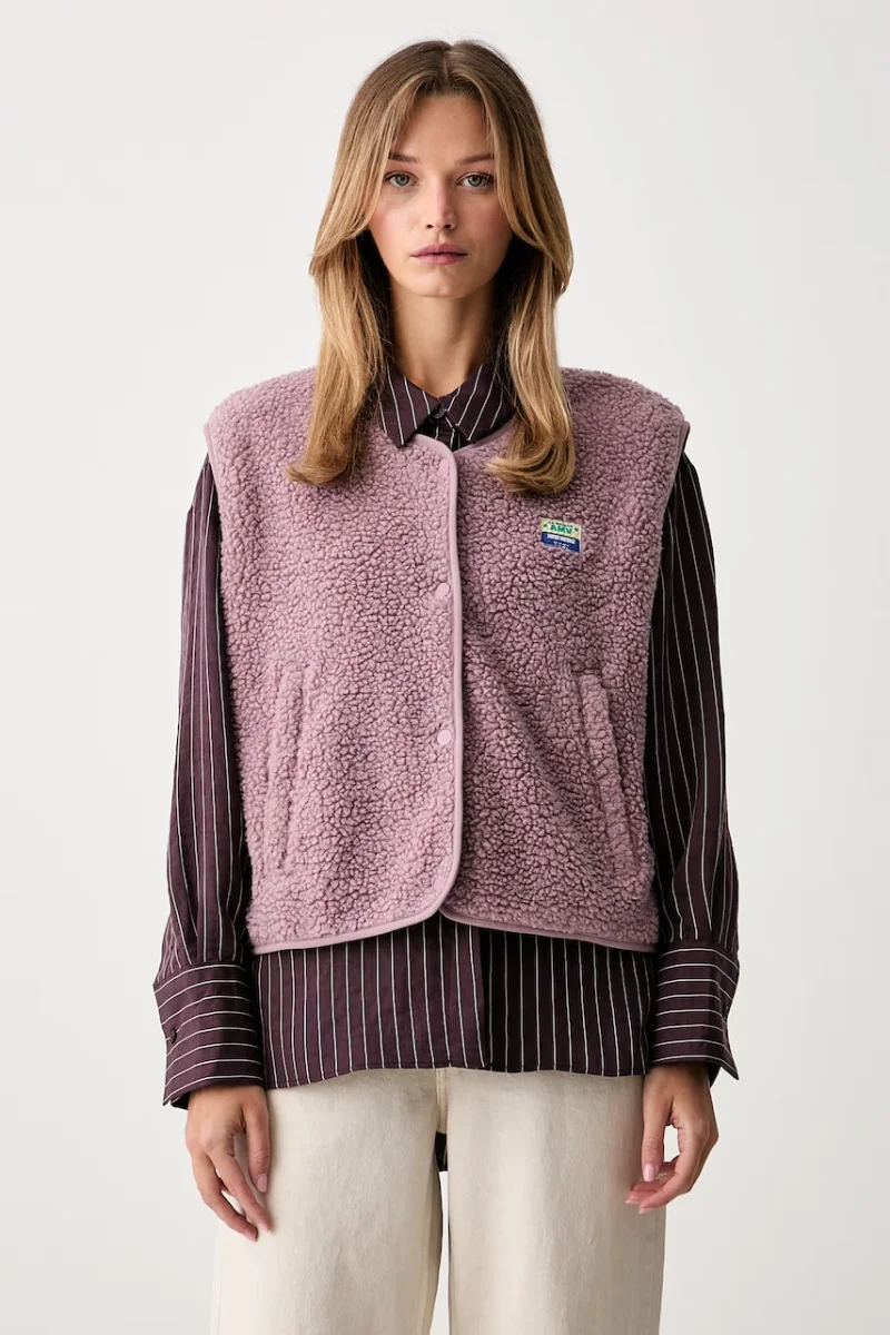 American Vintage vestă pentru femei din polar