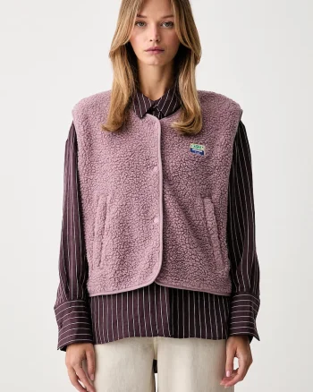 American Vintage vestă pentru femei din polar