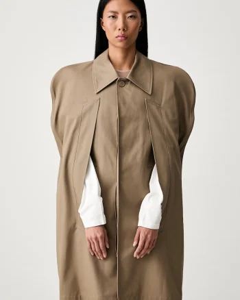 MM6 Maison Margiela palton pentru femei din bumbac