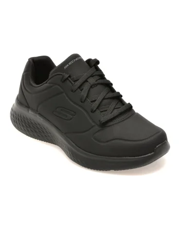 Pantofi sport SKECHERS negri, SKECH-LITE PRO, din piele ecologica