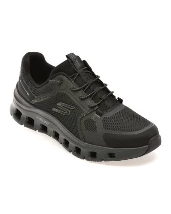 Pantofi sport SKECHERS negri, ARCH FIT GLIDE-STEP PRO, din material textil