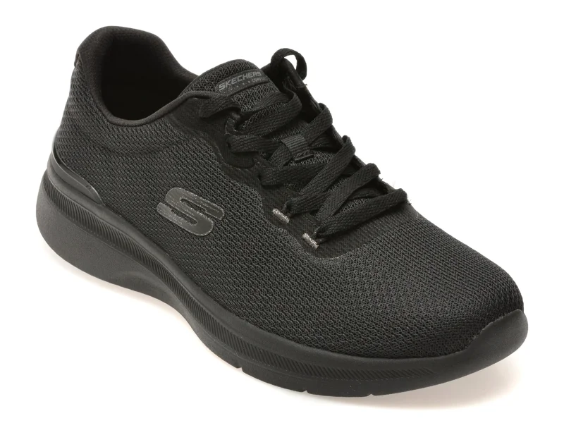 Pantofi sport SKECHERS negri, DYNAMIGHT 3.0, din material textil