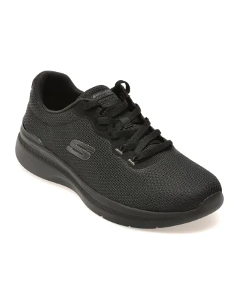 Pantofi sport SKECHERS negri, DYNAMIGHT 3.0, din material textil
