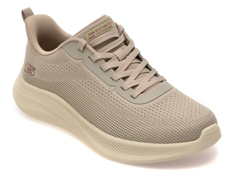 Pantofi sport SKECHERS gri, BOBS MODA FLEX, din material textil