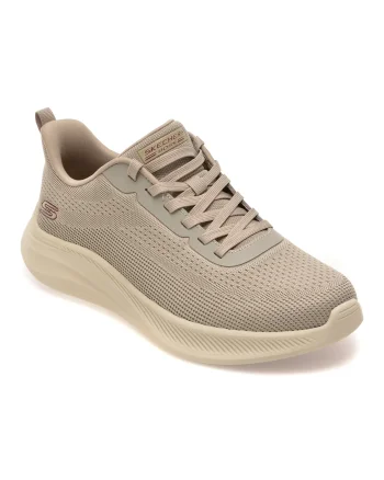 Pantofi sport SKECHERS gri, BOBS MODA FLEX, din material textil