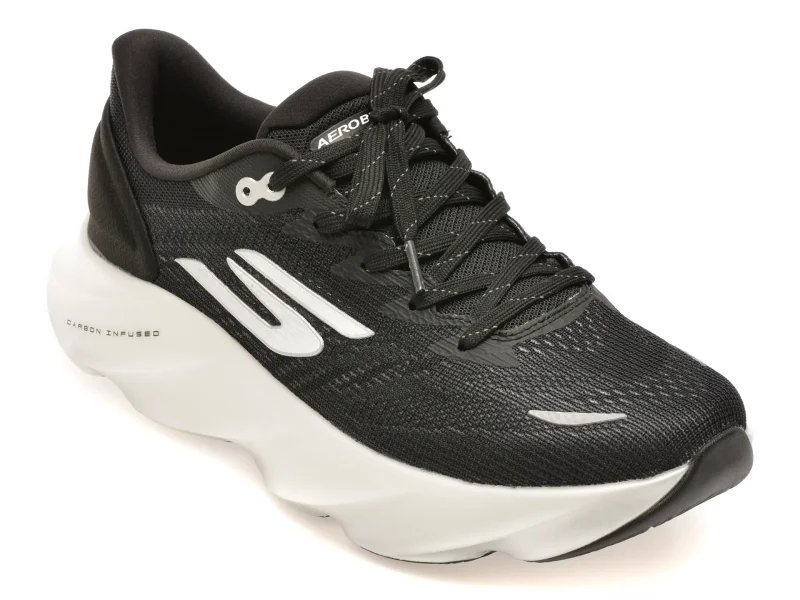 Pantofi sport SKECHERS negri, SKX AERO BURST, din material textil