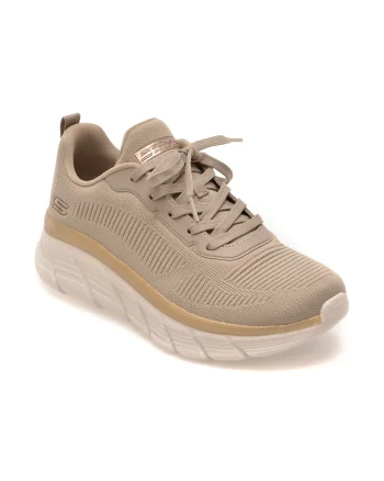 Pantofi sport SKECHERS gri, BOBS B FLEX HI, din material textil