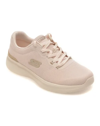 Pantofi sport SKECHERS nude, DYNAMIGHT 3.0, din material textil
