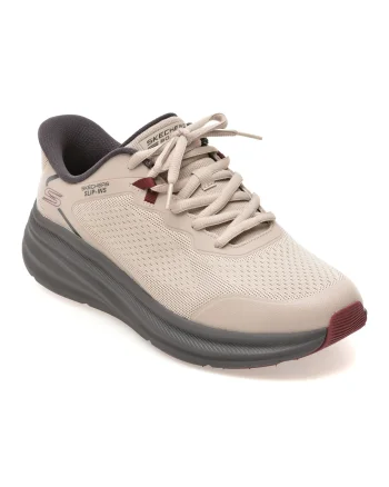 Pantofi sport SKECHERS gri, BOBS SKILLZ, din material textil