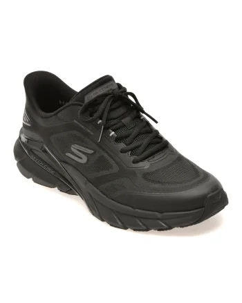 Pantofi sport SKECHERS negri, SKECH CAGE , din material textil