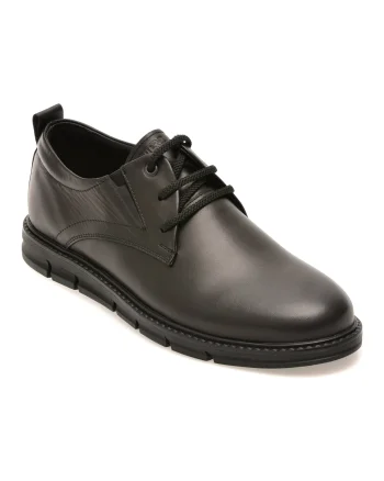Pantofi eleganti OTTER negri, TTR1, din piele naturala
