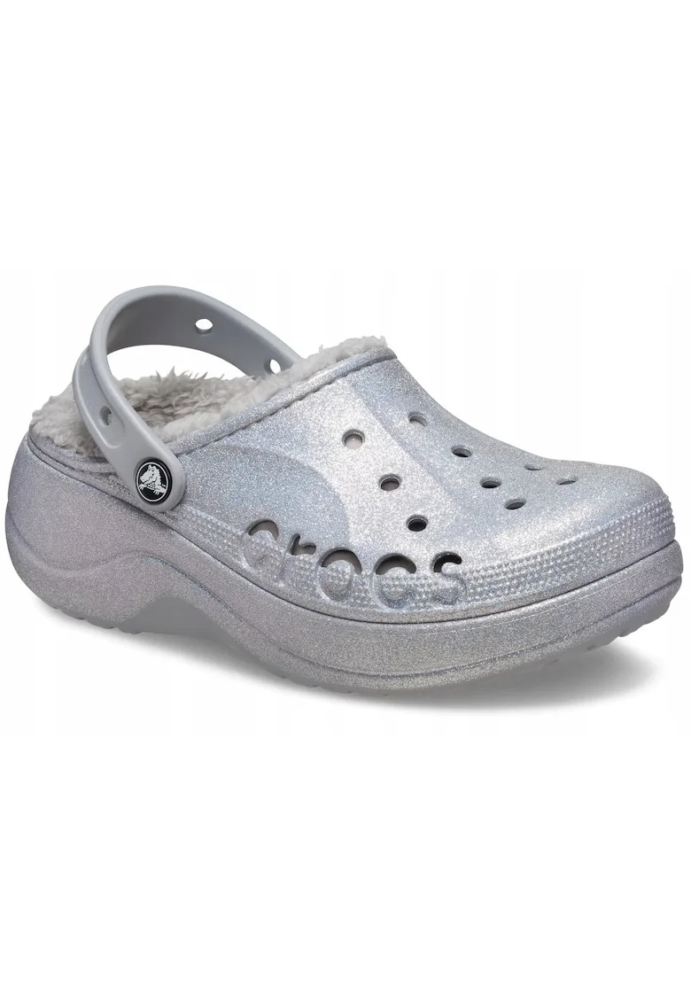 Saboti Izolati Femei,  Baya Platform Lined 210451 Clog, Argintiu,
