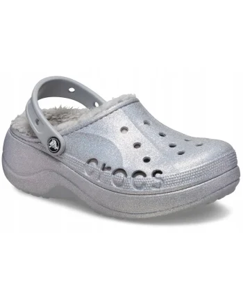 Saboti Izolati Femei,  Baya Platform Lined 210451 Clog, Argintiu,