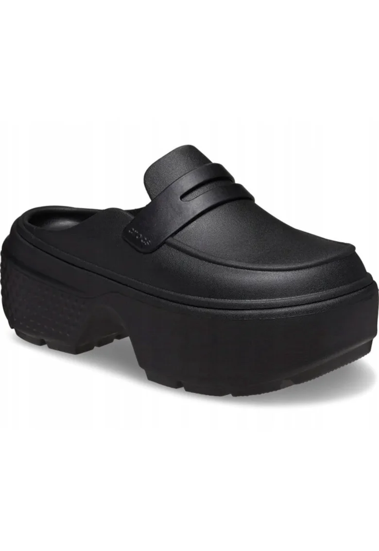 Saboti Platforma Femei,  Loafer 209937 Clog, Negru, Negru