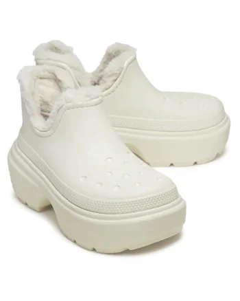 Saboti Izolati Platforma Femei,  Stomp Lined Shorty Boot, Bej,