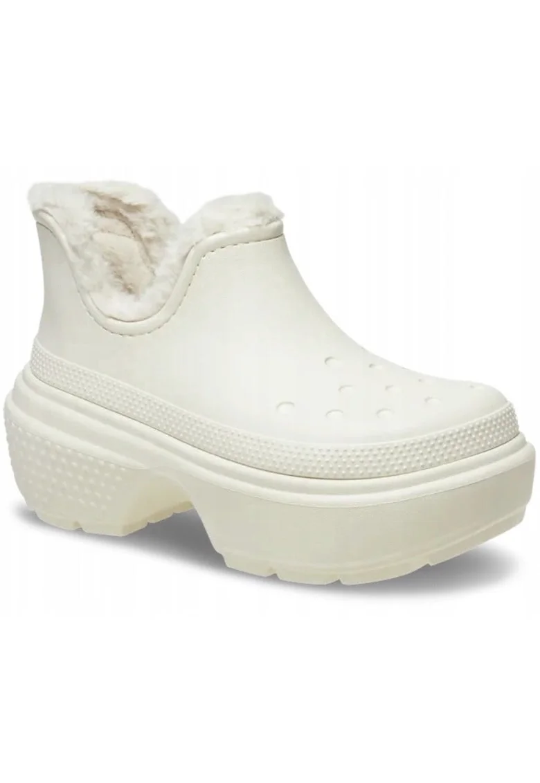 Saboti Izolati Platforma Femei,  Stomp Lined Shorty Boot, Bej, Bej