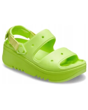 Sandale wedge unisex cu velcro Hiker Xscape, Verde