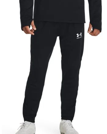 Pantaloni cu talie medie pentru fotbal, Negru