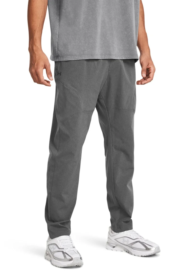 Pantaloni cu talie medie, pentru antrenament, Gri inchis