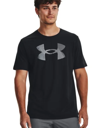 Tricou lejer cu imprimeu logo, pentru fitness, Negru