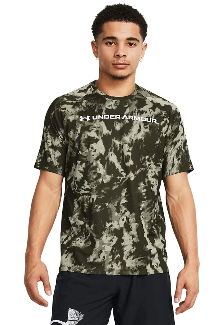Tricou lejer pentru antrenament Tech™ ABC Camo, Verde/Negru