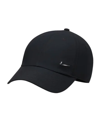 Sapca unisex cu monograma metalica discreta, Negru stins