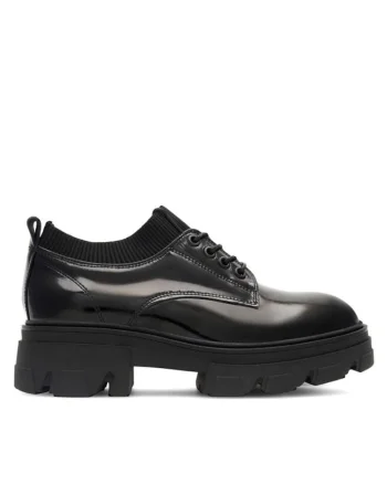 Pantofi sport  pentru dama, Negru, din Piele naturala, Negru