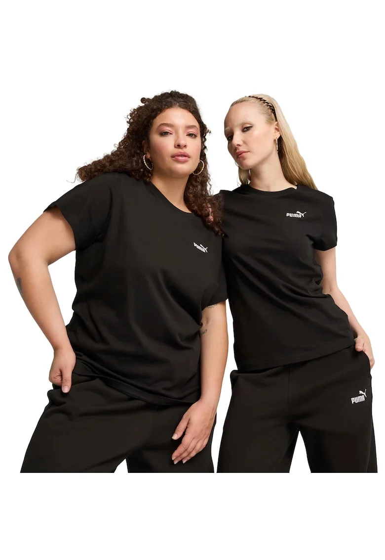 Tricou femei  Ess Small No. 1 Logo Tee, Negru