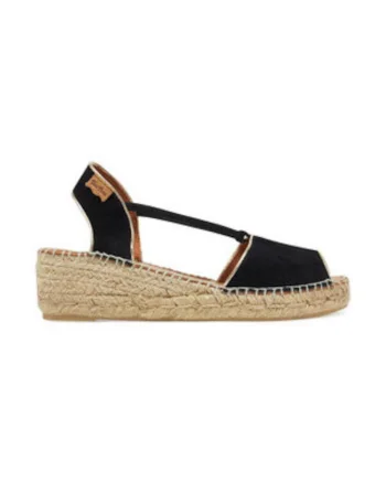 Espadrile dama  305031761, Piele naturala, Negru, Negru