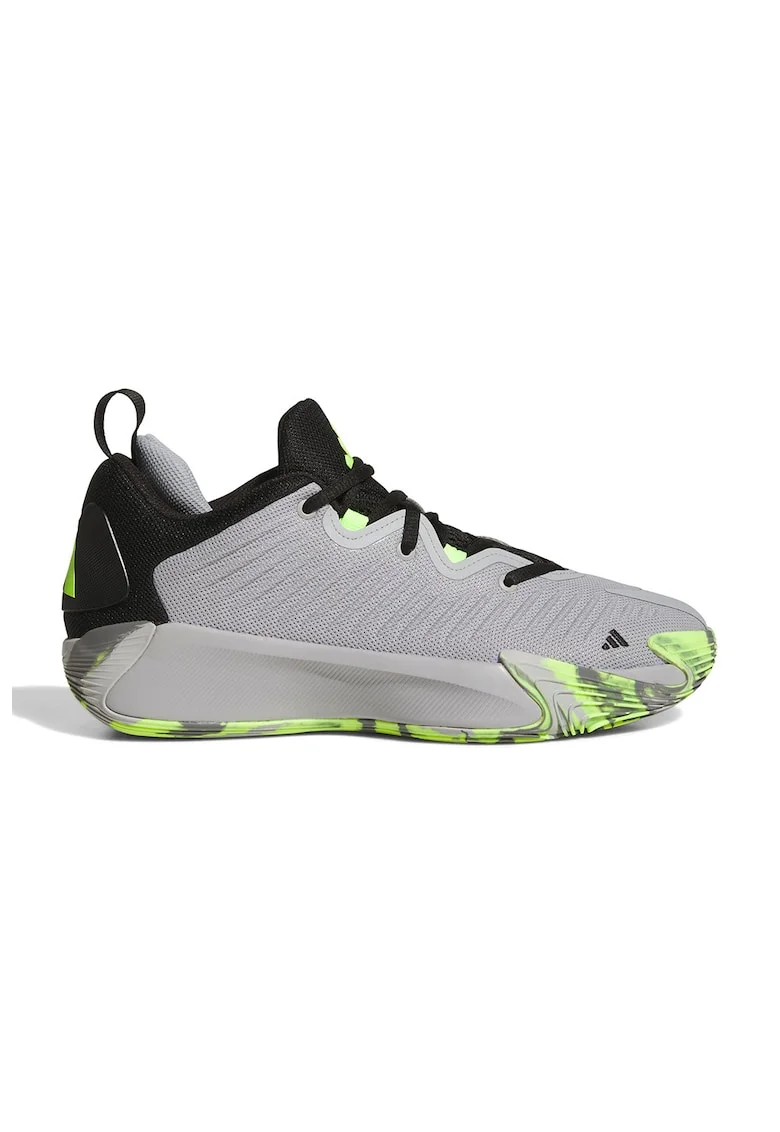 adidas Performance, Pantofi mid-cut Initiation pentru baschet, Negru/Gri deschis