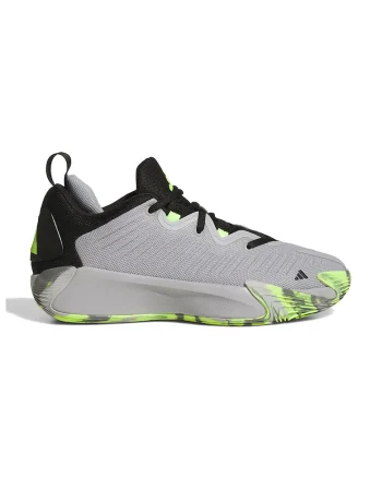 adidas Performance, Pantofi mid-cut Initiation pentru baschet, Negru/Gri deschis