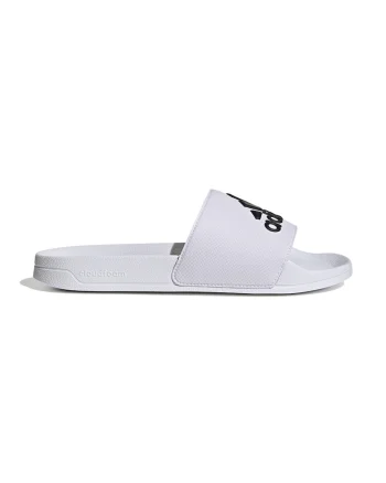 Papuci cu logo Adilette 2, Negru stins/Alb optic