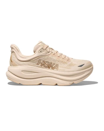 Pantofi Bondi 9 cu garnituri din plasa pentru alergare, Crem